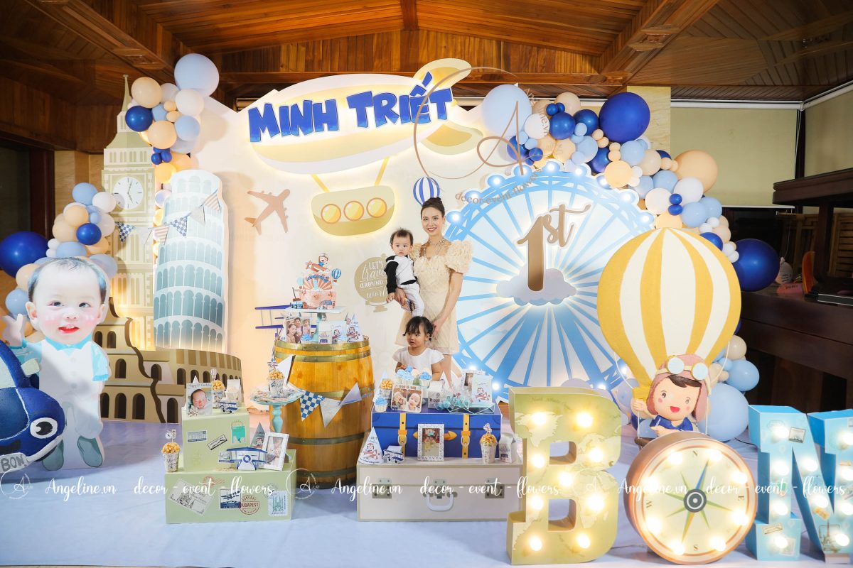 Trang trí thôi nôi bé trai chủ đề em muốn làm phi công IMG 0068