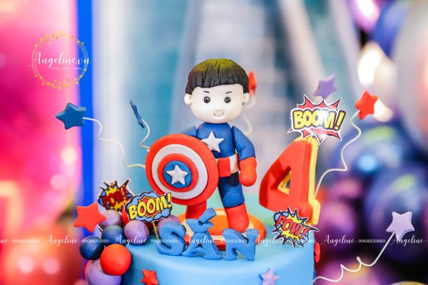 trang trí sinh nhật bé trai chủ đề siêu anh hùng