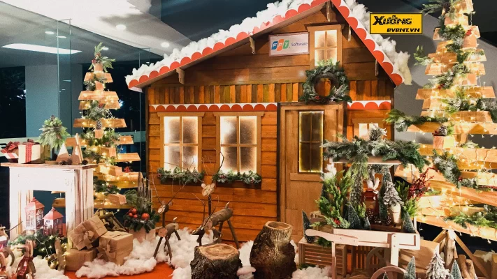 Trang tri tieu canh noel