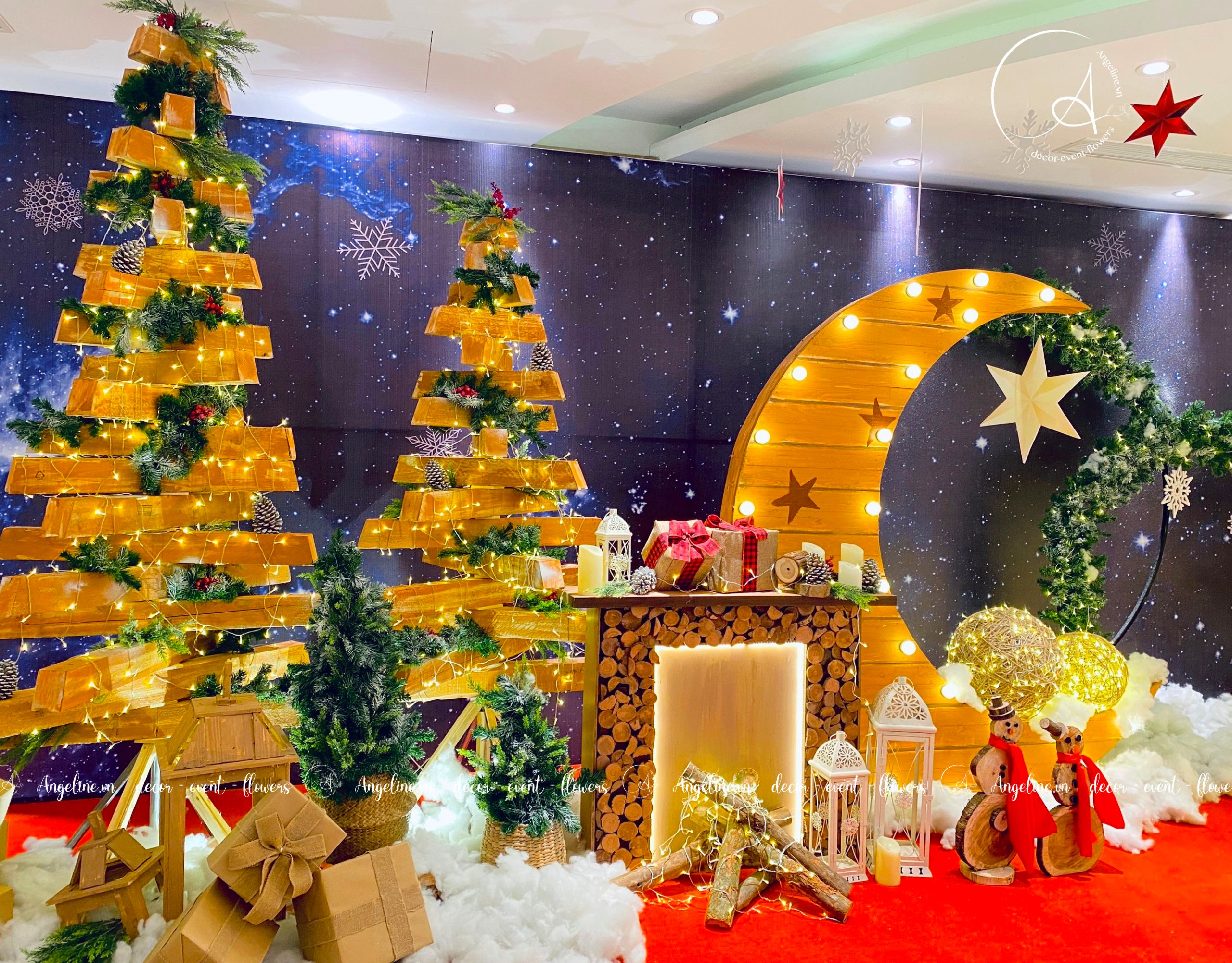 Trang trí Noel sử dụng hiệu ứng ánh ang sinh động Trang trí Noel sử dụng hiệu ứng ánh ang sinh động