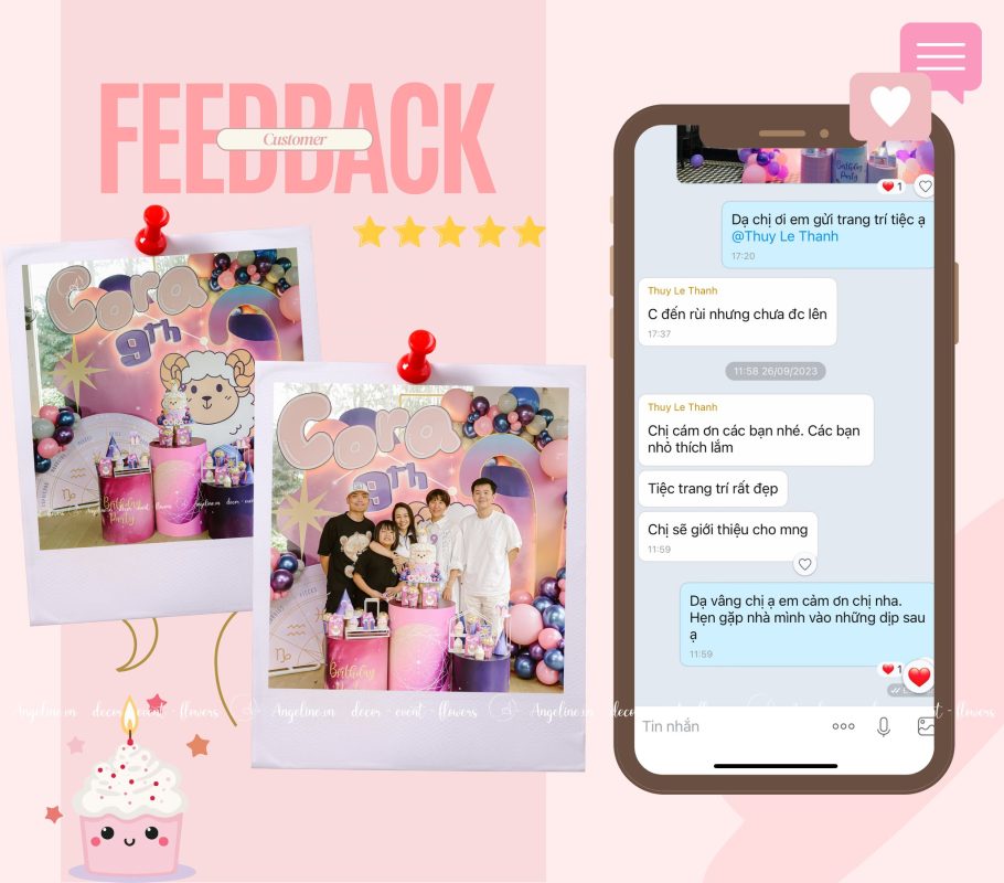 feedback khach hang angeline event planner