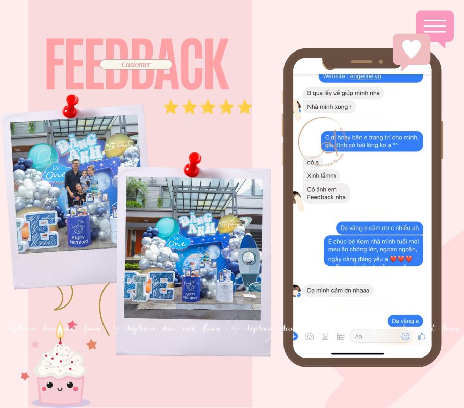 trang tri sinh nhat cho be angeline