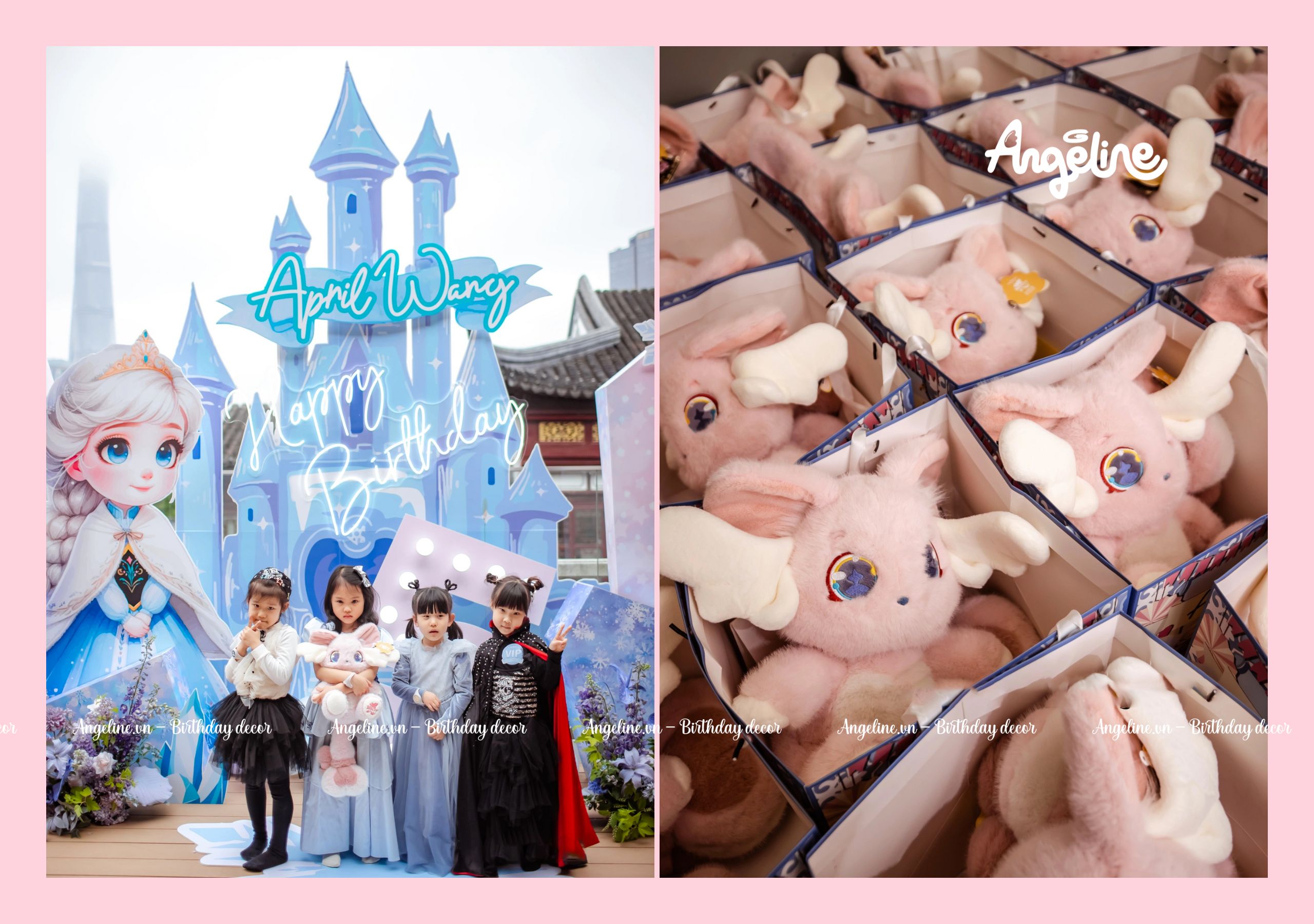trang tri sinh nhat chu de cong chua elsa 10