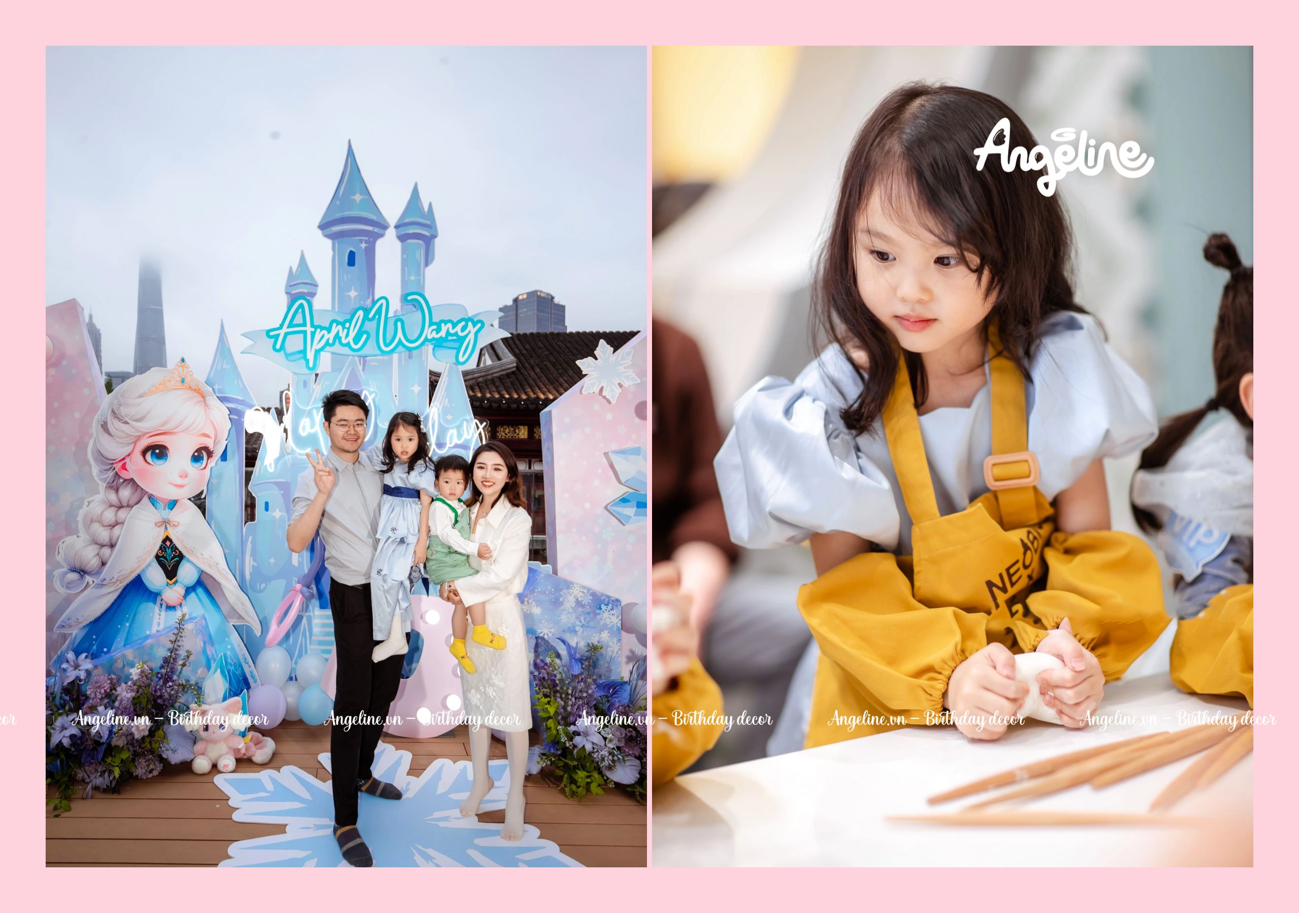trang tri sinh nhat chu de cong chua elsa 9