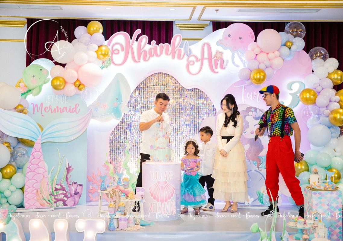 trang trí sinh nhật bé gái