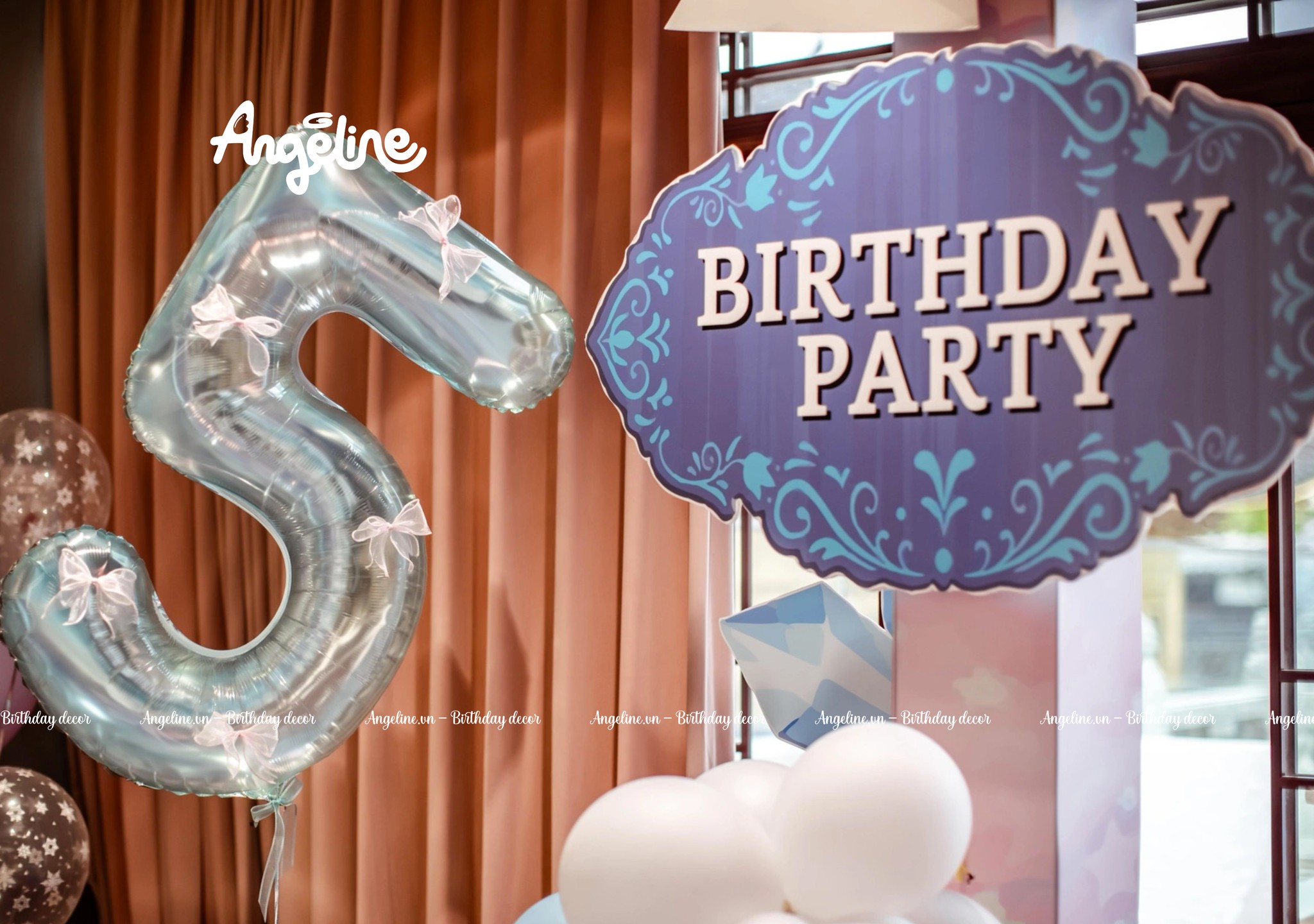 Ảnh decor tiệc sinh nhật bé Apil Wang