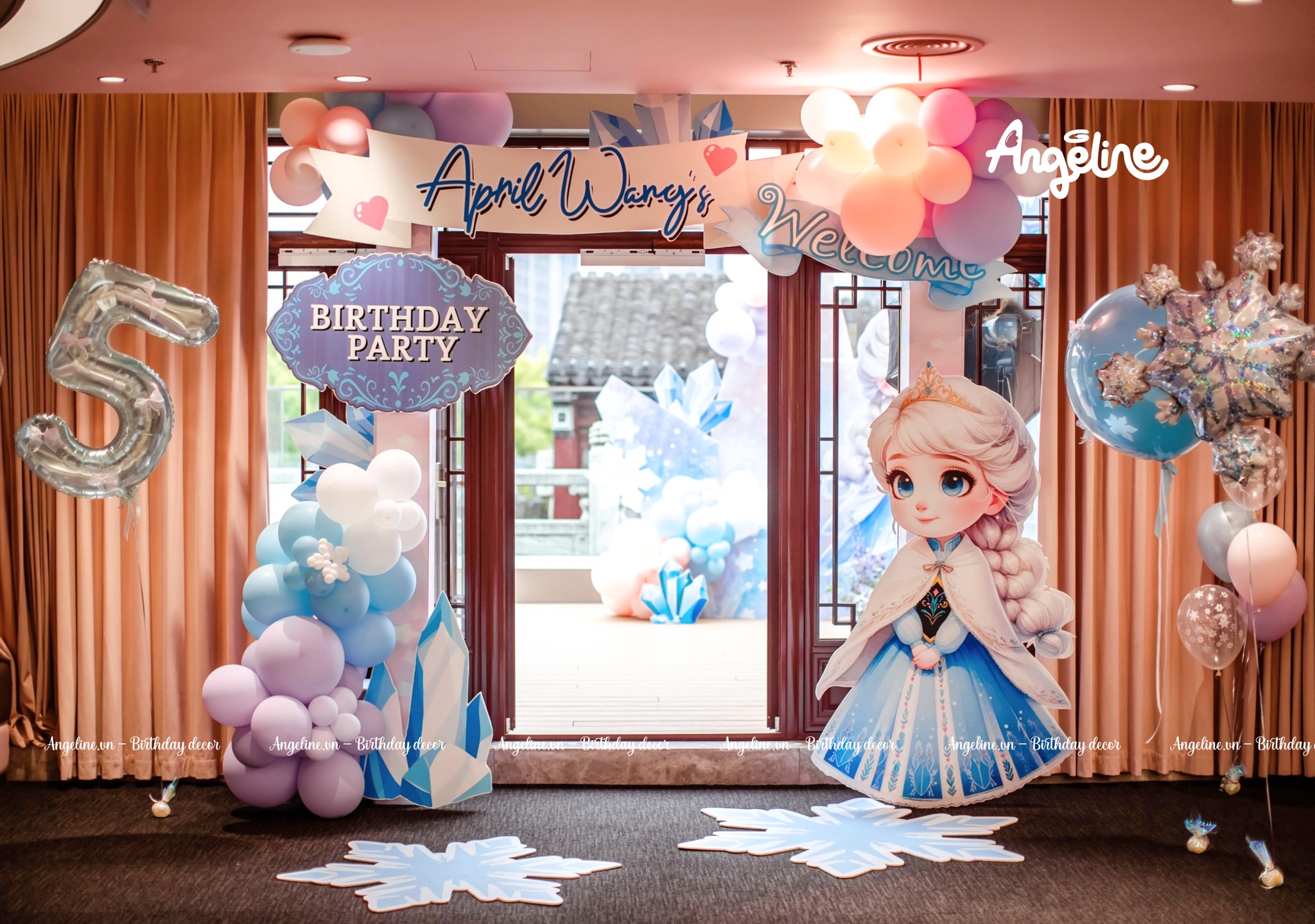 Ảnh decor tiệc sinh nhật bé Apil Wang