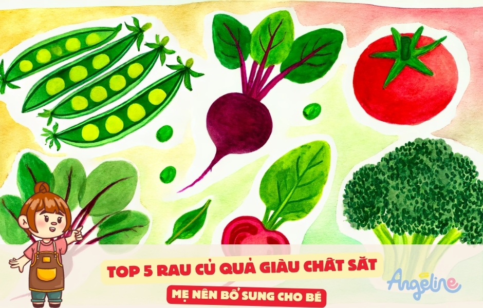 TOP 5 Loại Rau Củ Quả Giàu Chất Sắt Mẹ Nên Bổ Sung Cho Bé