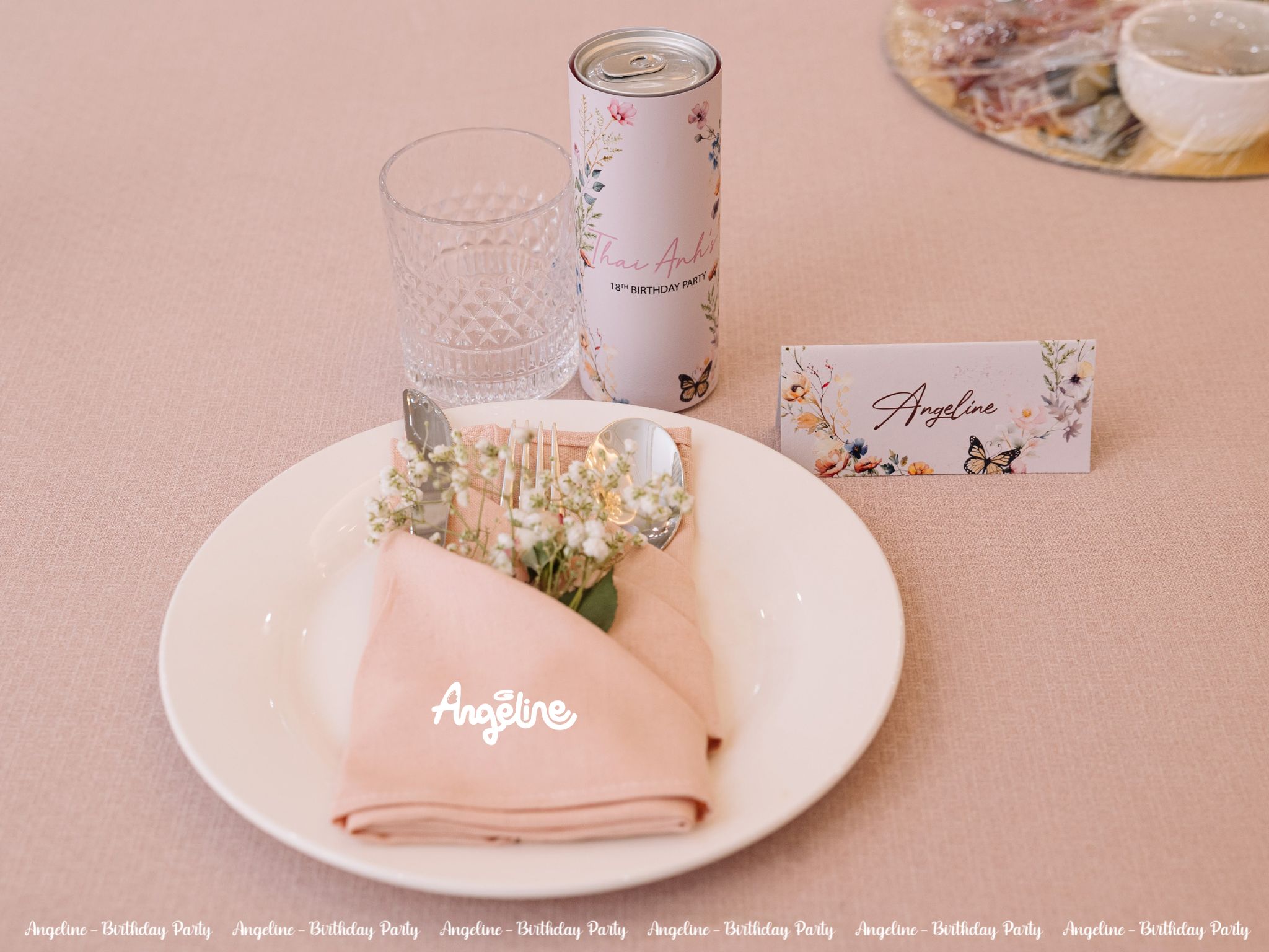 Thái Anh - Tổ Chức Sinh Nhật Tone Hồng Mộng Mơ sinh nhật tone hồng 2