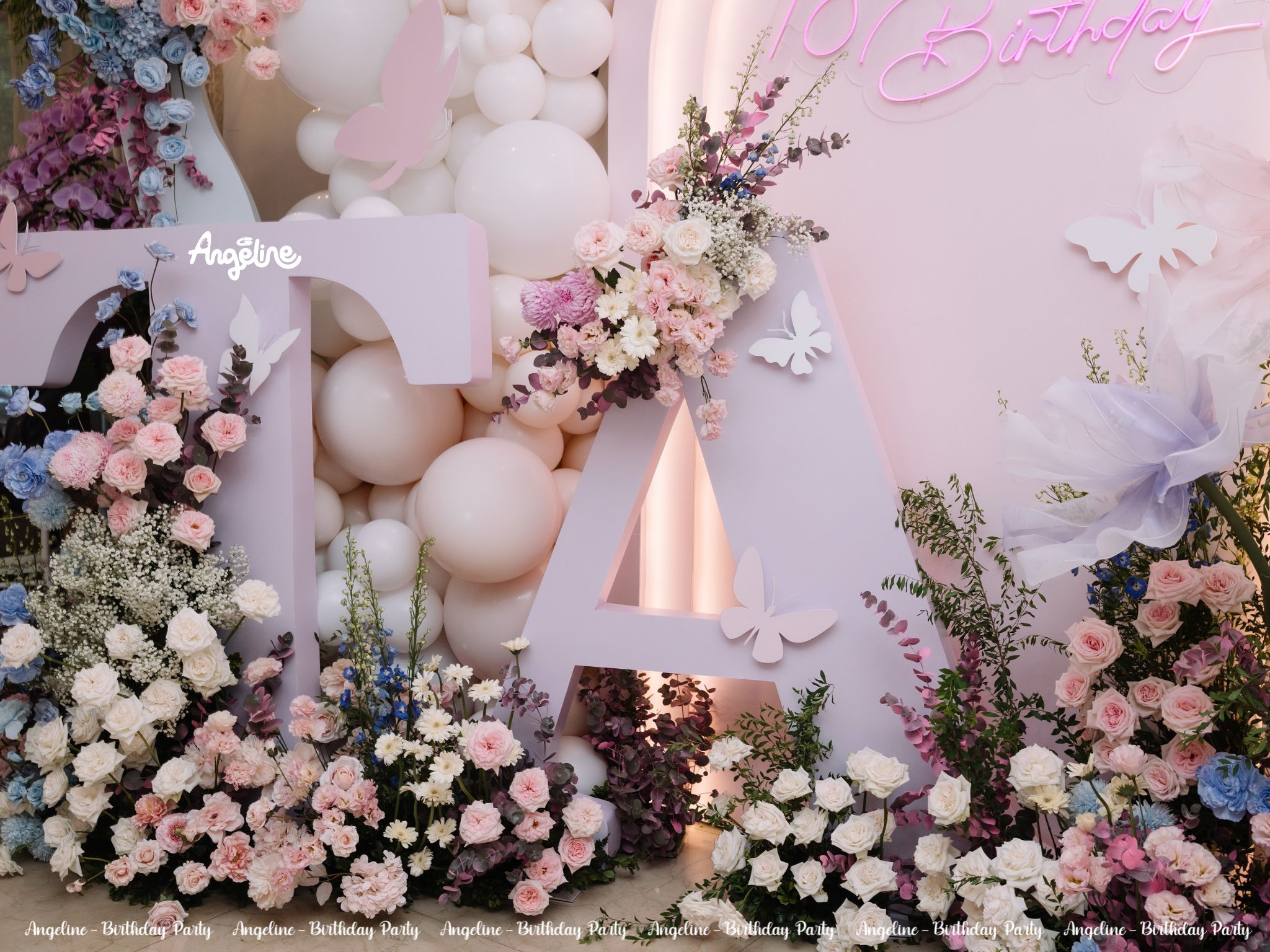 Thái Anh - Tổ Chức Sinh Nhật Tone Hồng Mộng Mơ sinh nhật tone hồng