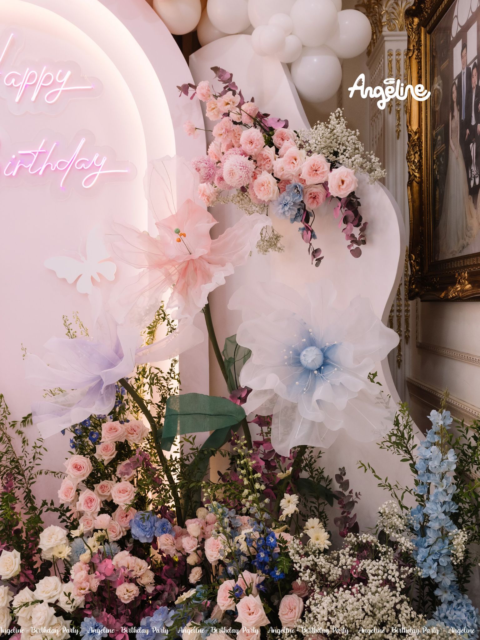 Thái Anh - Tổ Chức Sinh Nhật Tone Hồng Mộng Mơ sinh nhật tone hồng