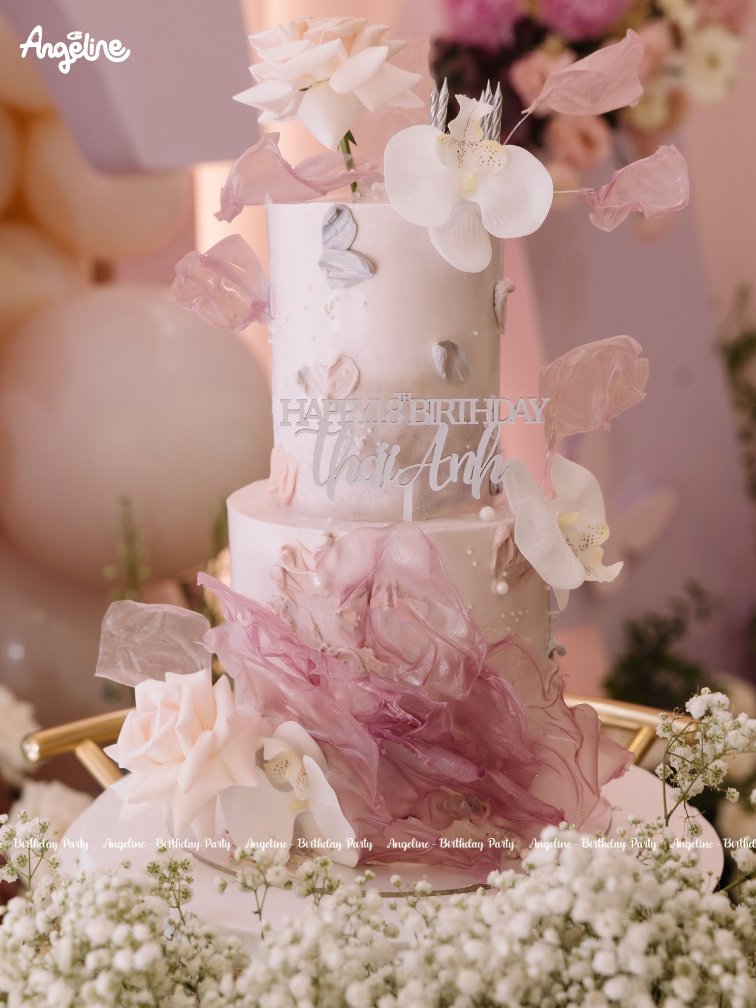 Thái Anh - Tổ Chức Sinh Nhật Tone Hồng Mộng Mơ sinh nhật tone hồng