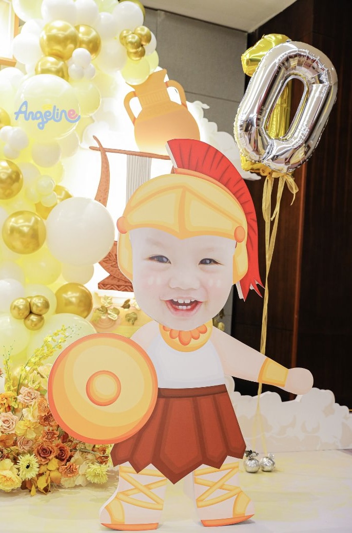 Tổ Chức Thôi Nôi Chủ Đề Chiến Binh La Mã - Bé Tuấn Anh thôi nôi chủ đề chiến binh la mã