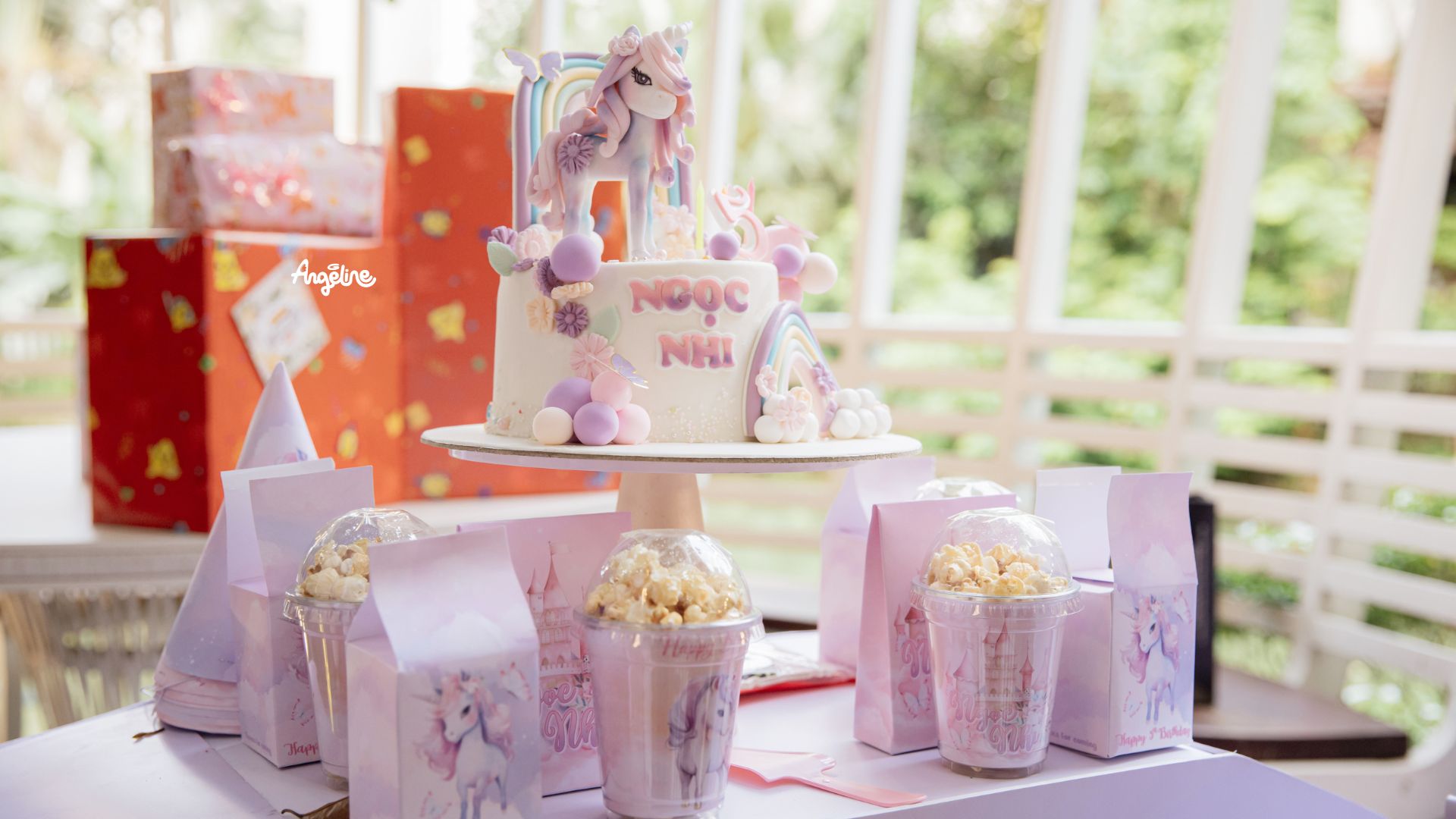 Ngọc Nhi 5 Tuổi - Tổ Chức Sinh Nhật Chủ Đề Unicorn tổ chức sinh nhật chủ đề unicorn