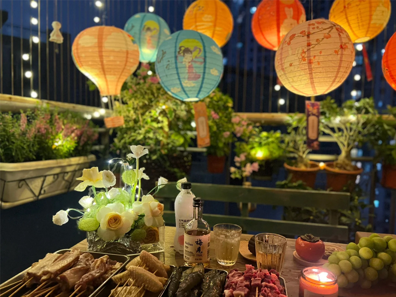 dịch vụ trang trí trung thu cho gia đình