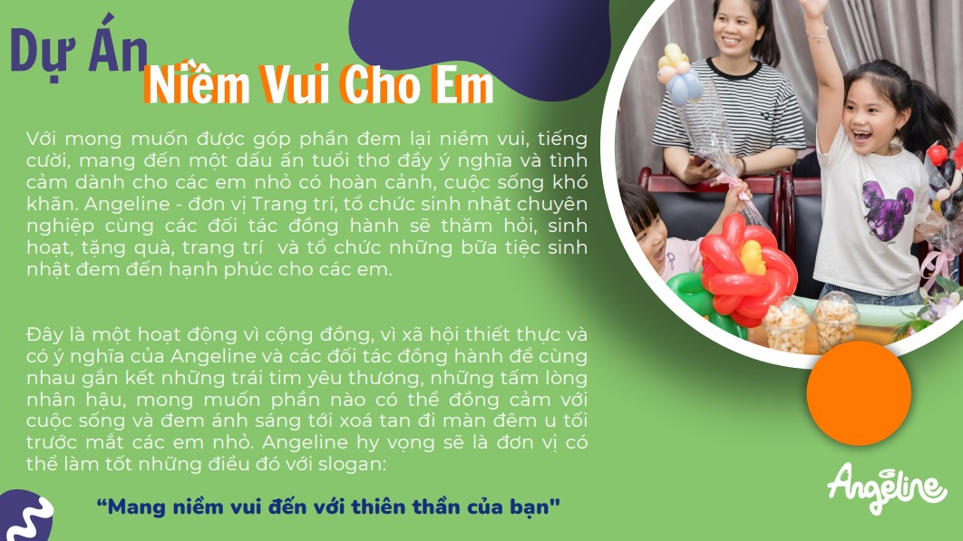 hoạt động thiện nguyện niềm vui cho em