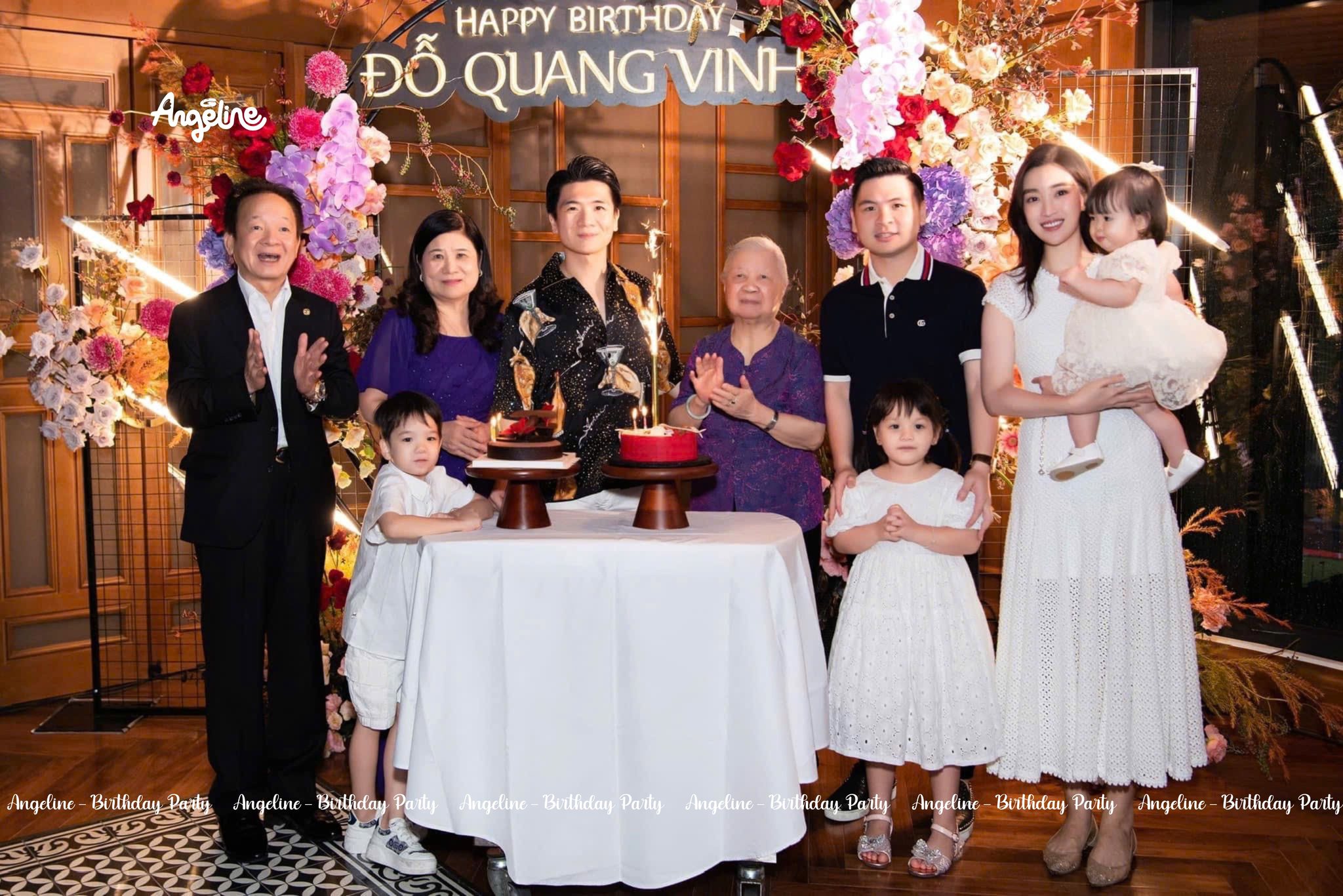 Sinh nhật Đỗ Quang Vinh - trang trí sinh nhật người lớn sang trọng