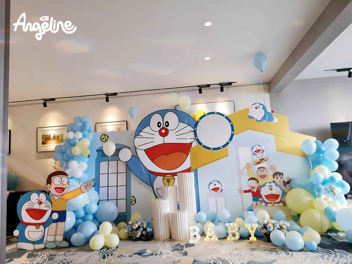 Trang trí sinh nhật chủ đề Doremon