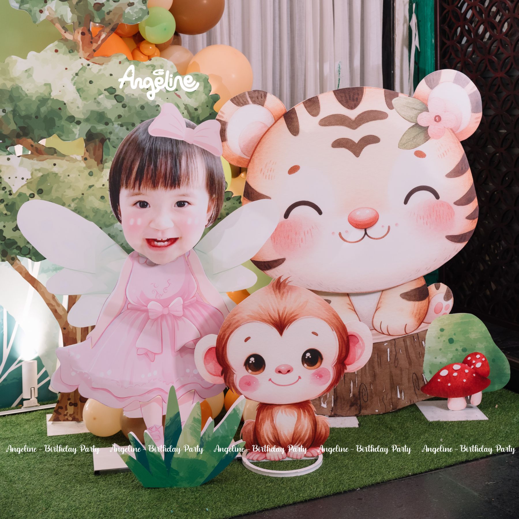 Trang trí sinh nhật chủ đề khám phá rừng xanh 2