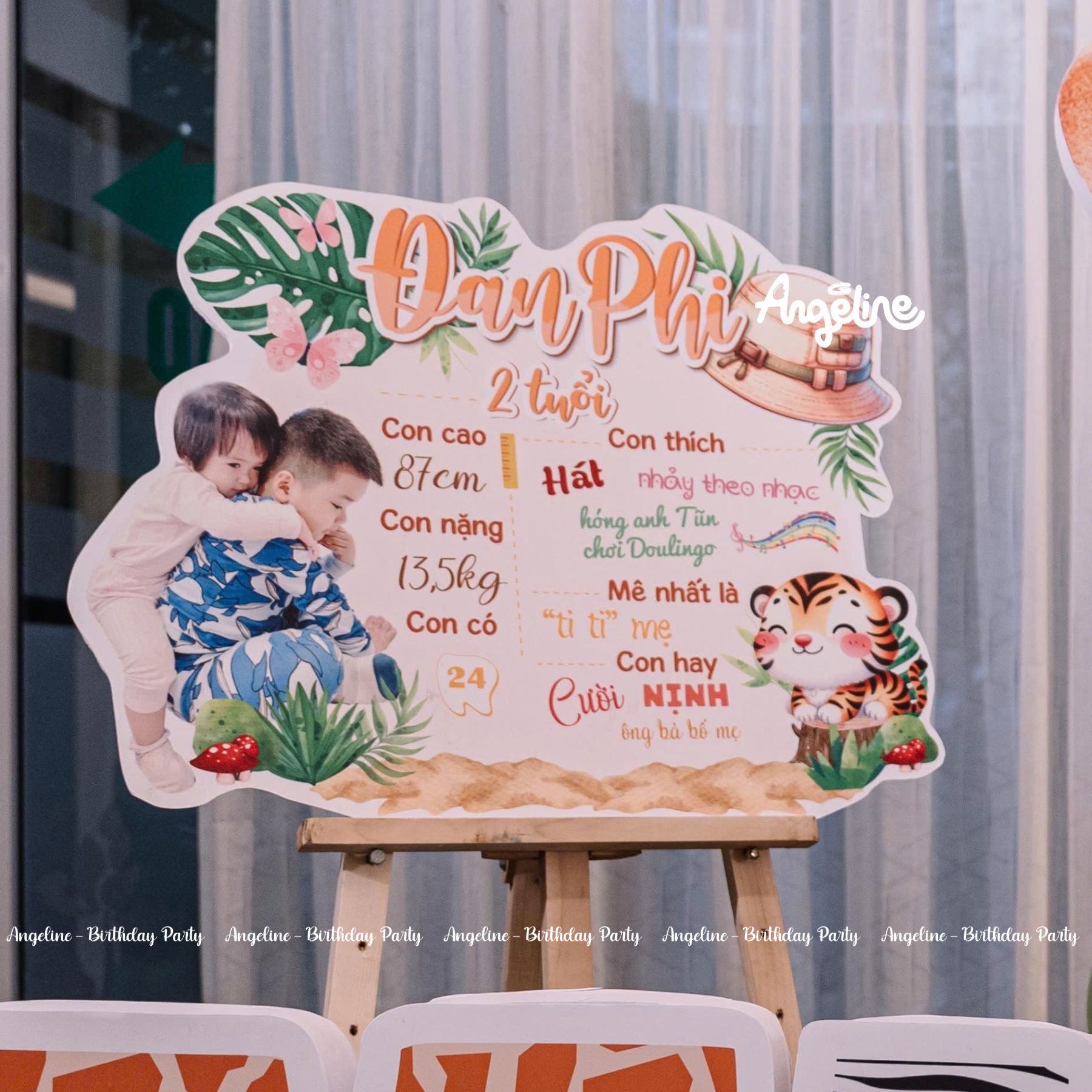 Trang trí sinh nhật chủ đề Khám Phá Rừng Xanh