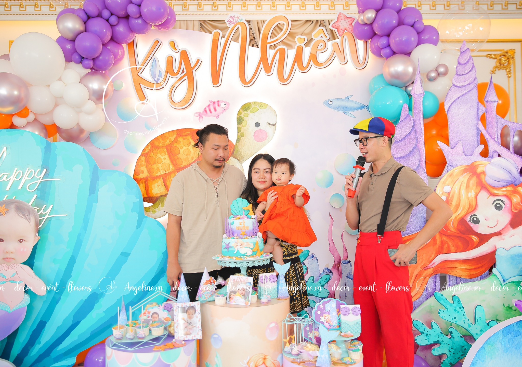 Trang trí sinh nhật concept nàng tiên cá