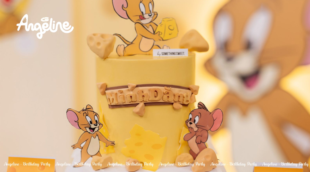 Bánh sinh nhật chủ đề chuột Jerry