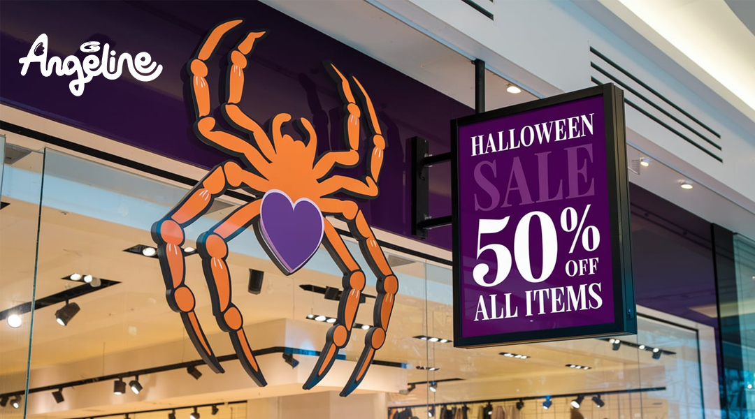 Biển hiệu Halloween của cửa hàng
