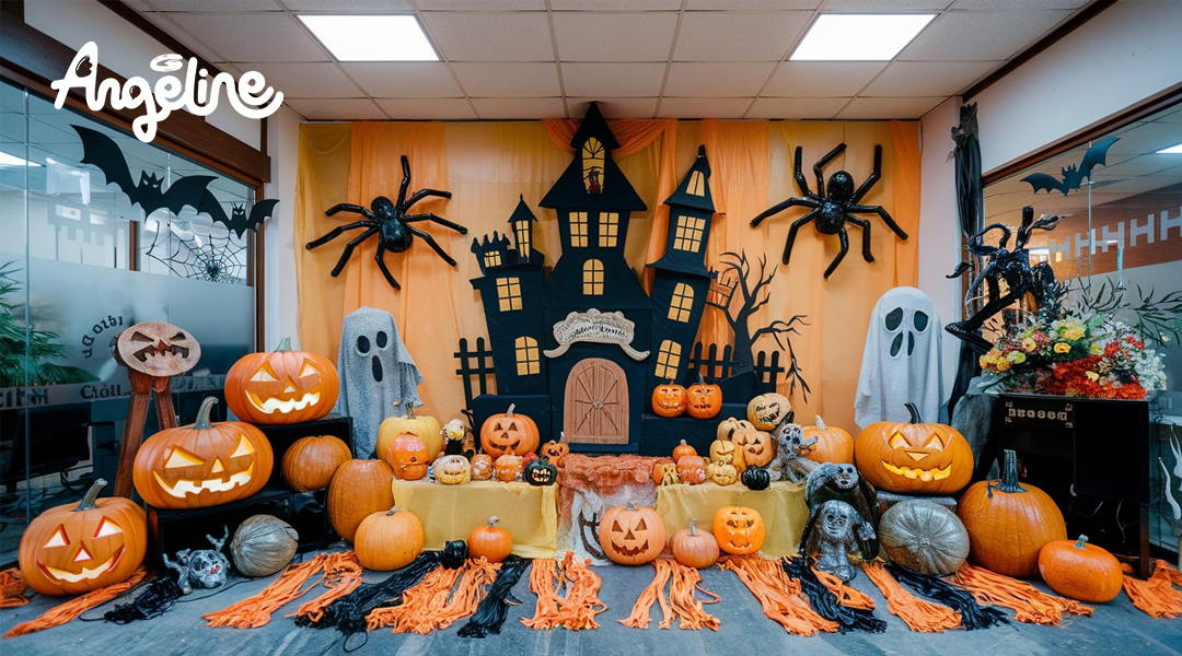 Hình ảnh trang trí Halloween ở văn phòng