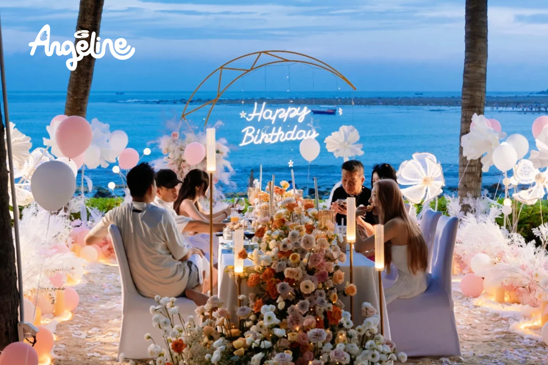 Mẫu tổ chức sinh nhật ở biển