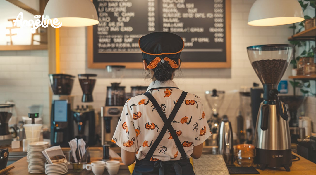 Trang phục nhân viên quán cà phê vào ngày Halloween