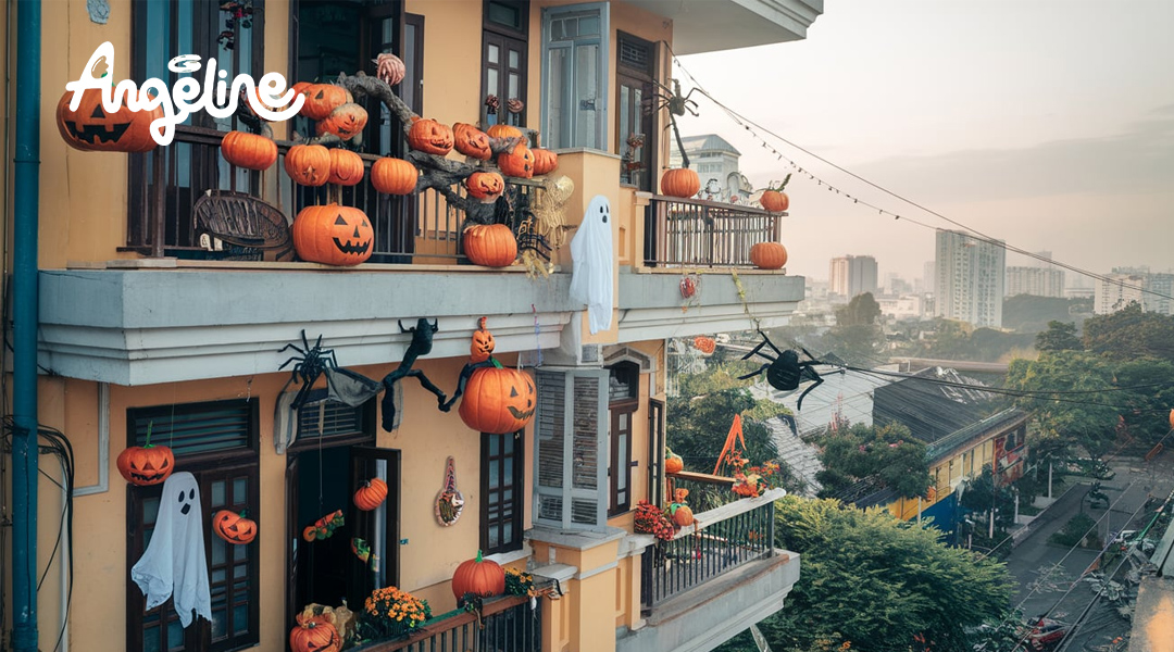 đơn vị trang trí halloween chung cư