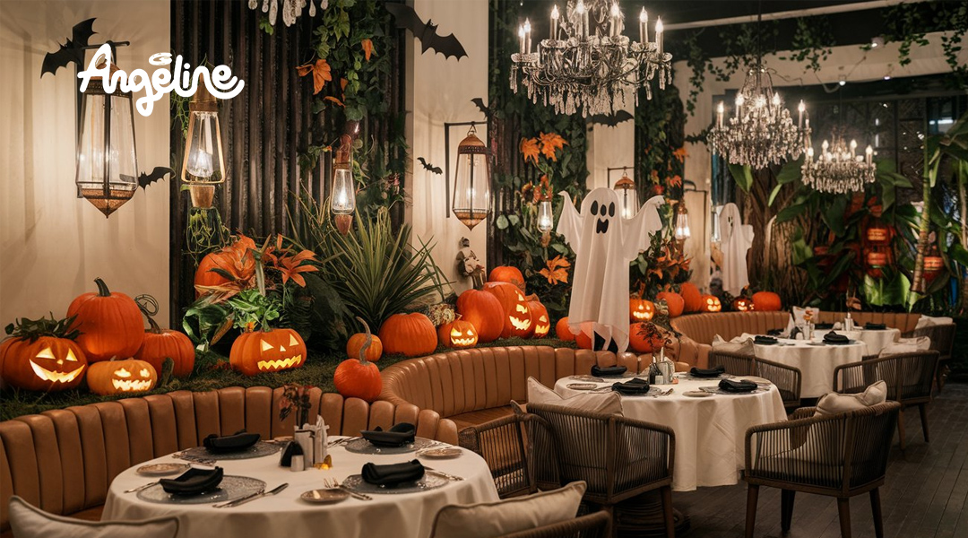 Trang trí Halloween nhà hàng