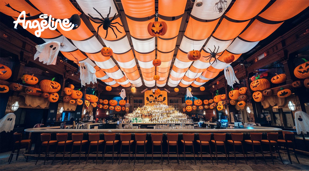 Trang trí Halloween ở quán Bar
