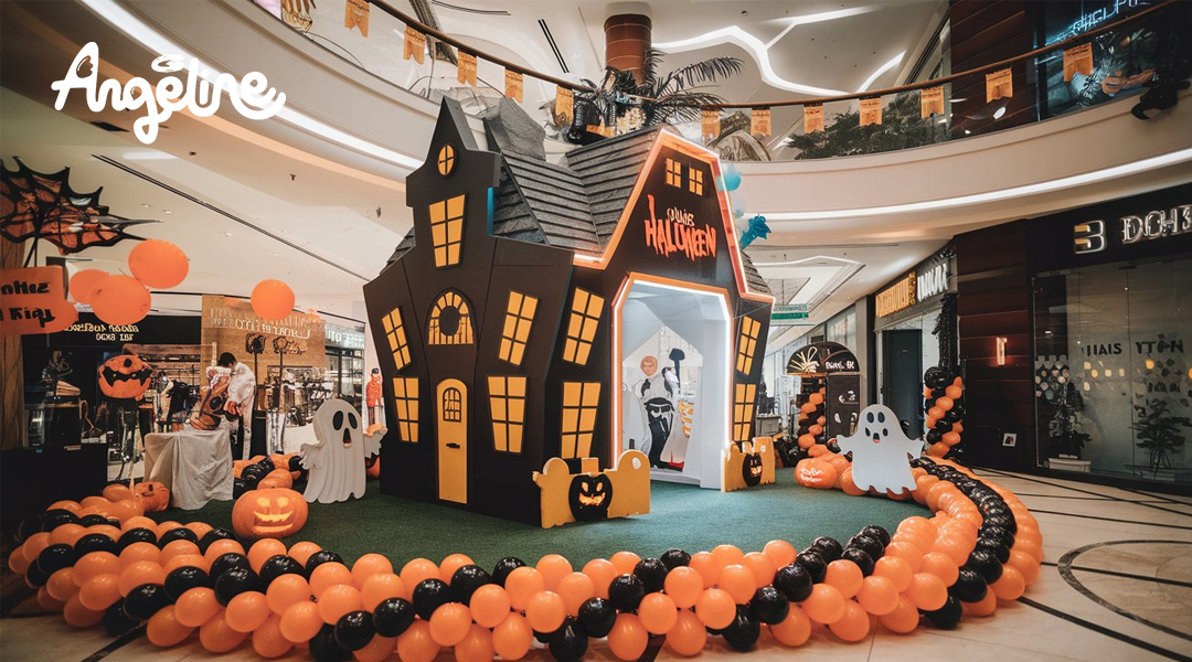Trang trí Halloween ở trung tâm thương mại
