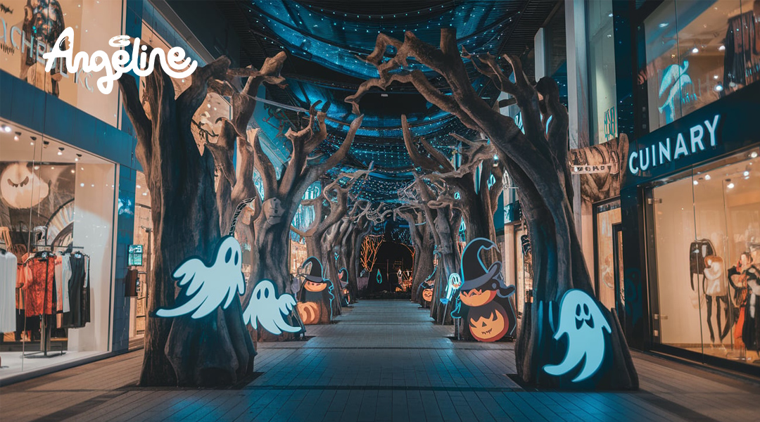 Trang trí Halloween tại sảnh trung tâm thương mại