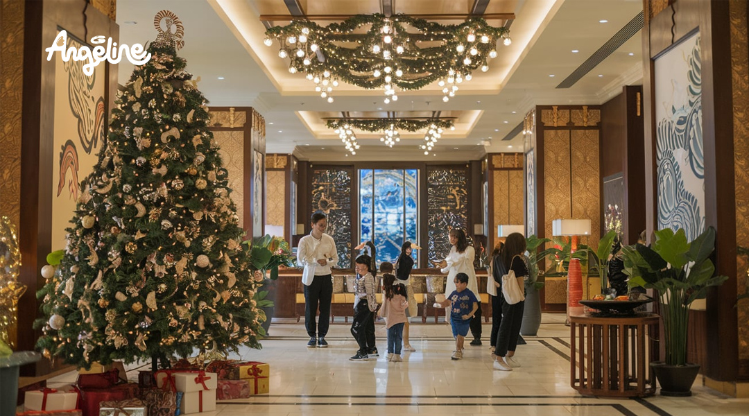 trang trí noel cho khách sạn