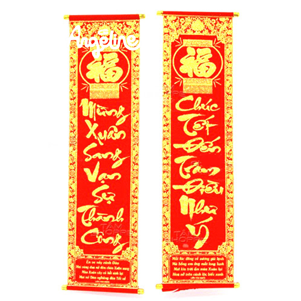 Câu đối đỏ treo 2 bên cửa
