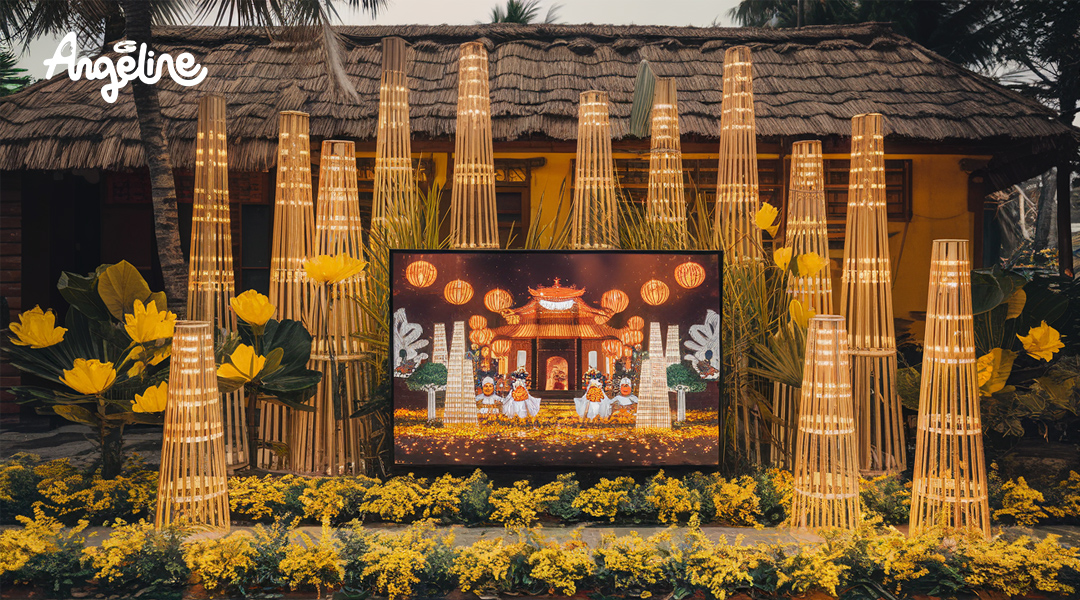 Sử dụng công nghệ trong trang trí Tết