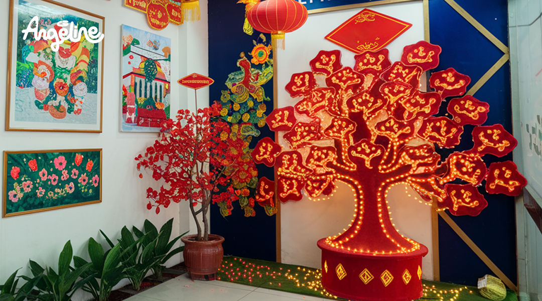 Sử dụng đèn Led để trang trí Tết cho văn phòng