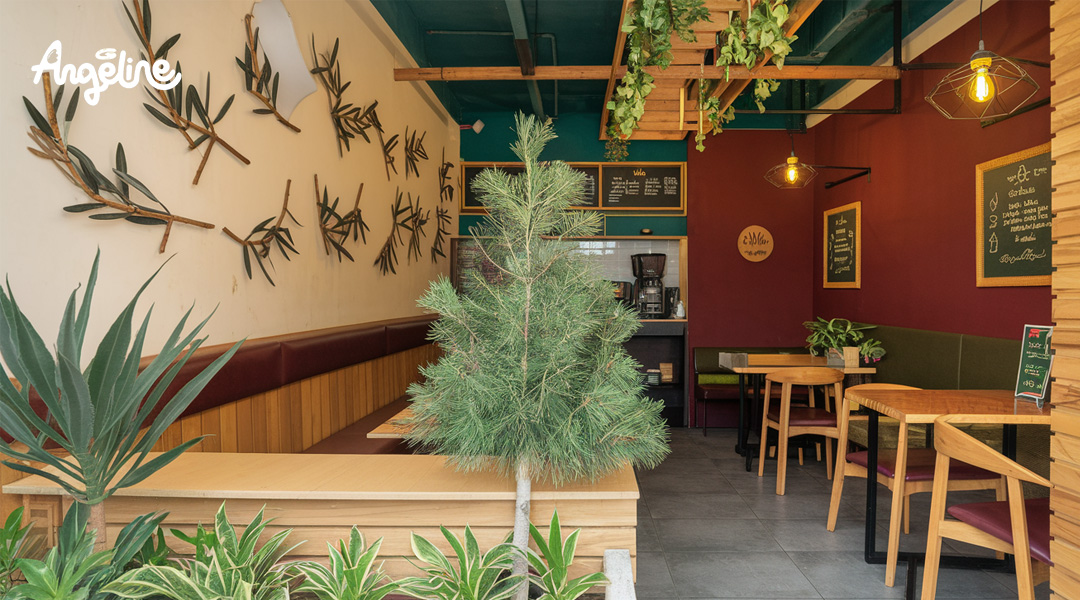 Trang trí Noel cho quán cà phê phong cách vintage rustic