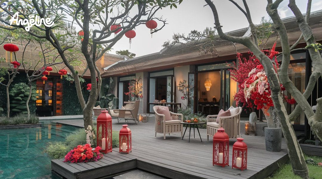 15+ Ý Tưởng Trang Trí Tết Ngoài Trời Đẹp Lung Linh Đón Xuân