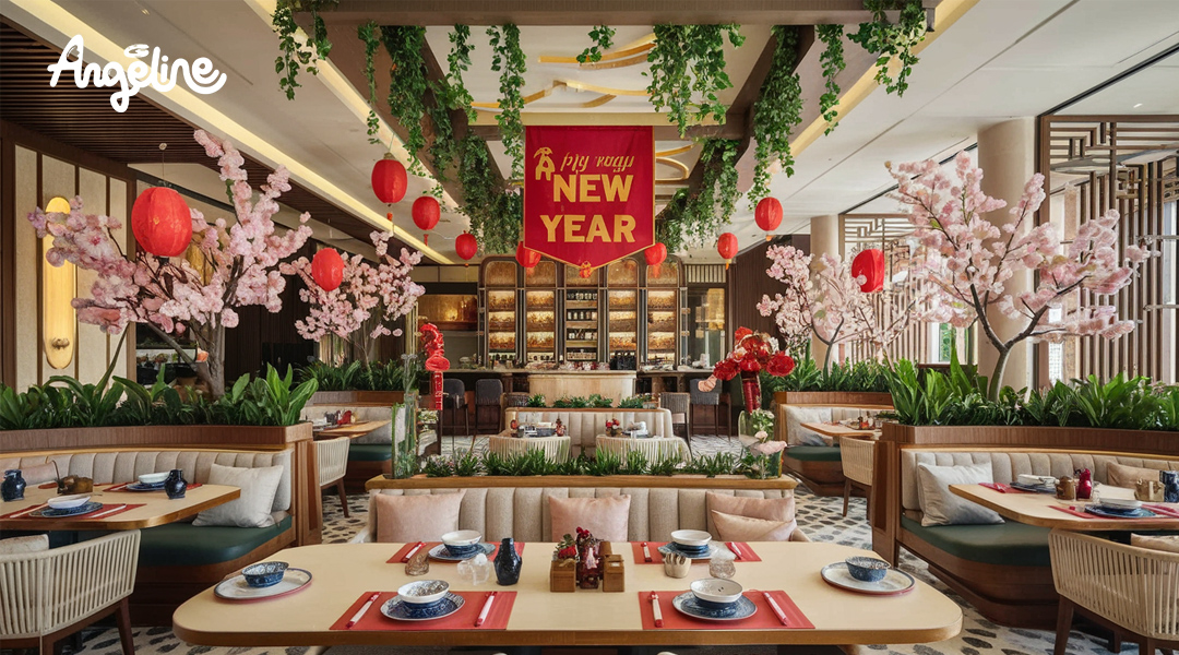 Trang trí Tết ở nhà hàng