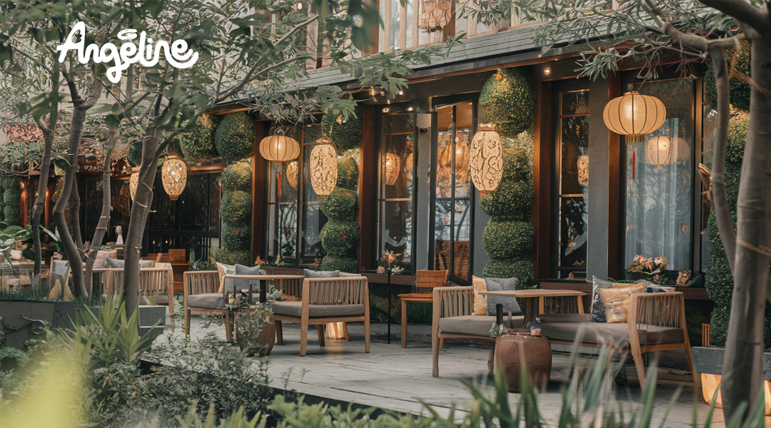 Trang trí Tết quán cà phê