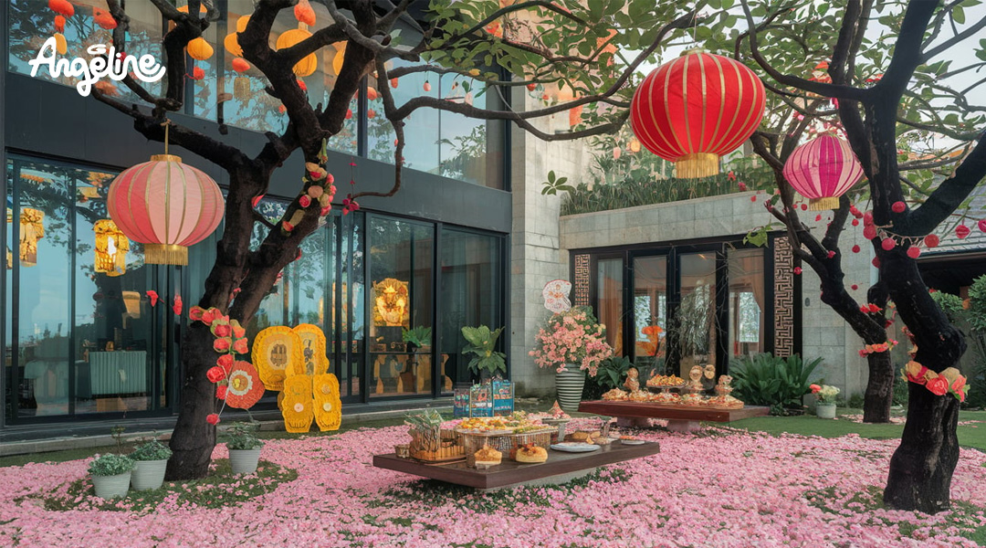 Trang trí Tết sân vườn