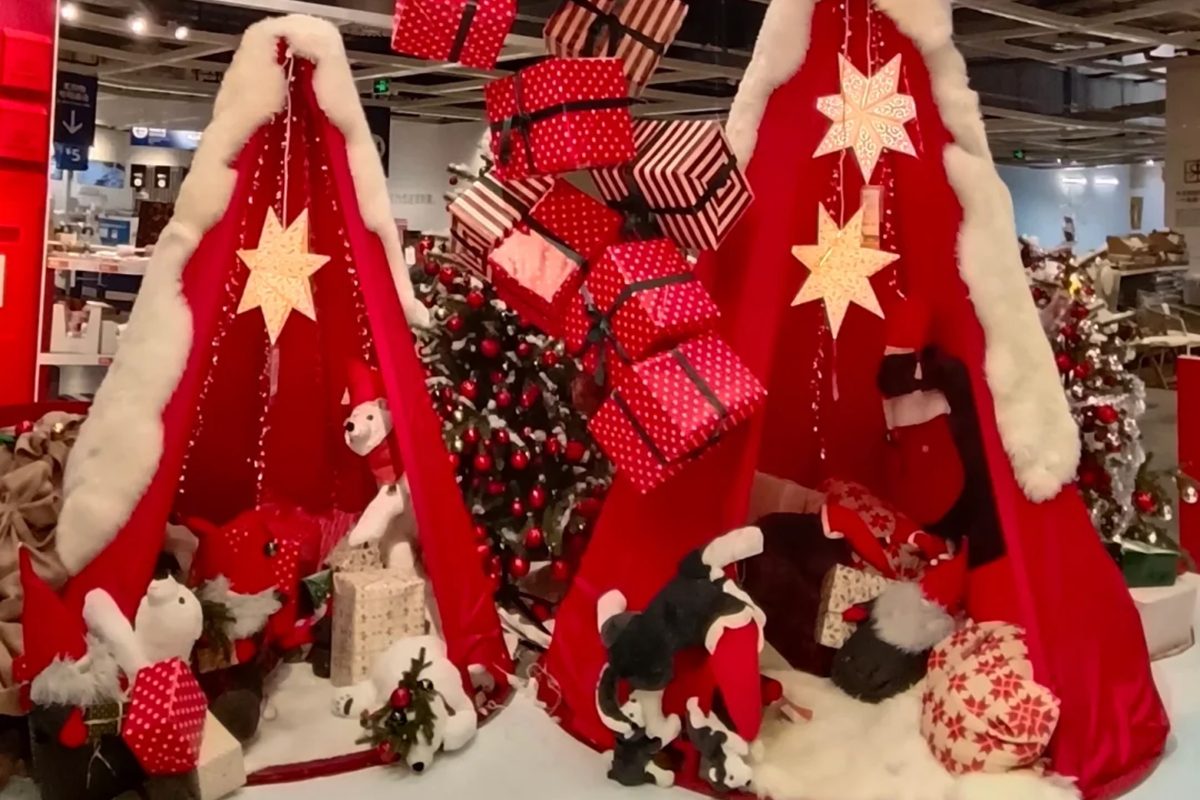 Trang trí giáng sinh cho trung tâm thương mại