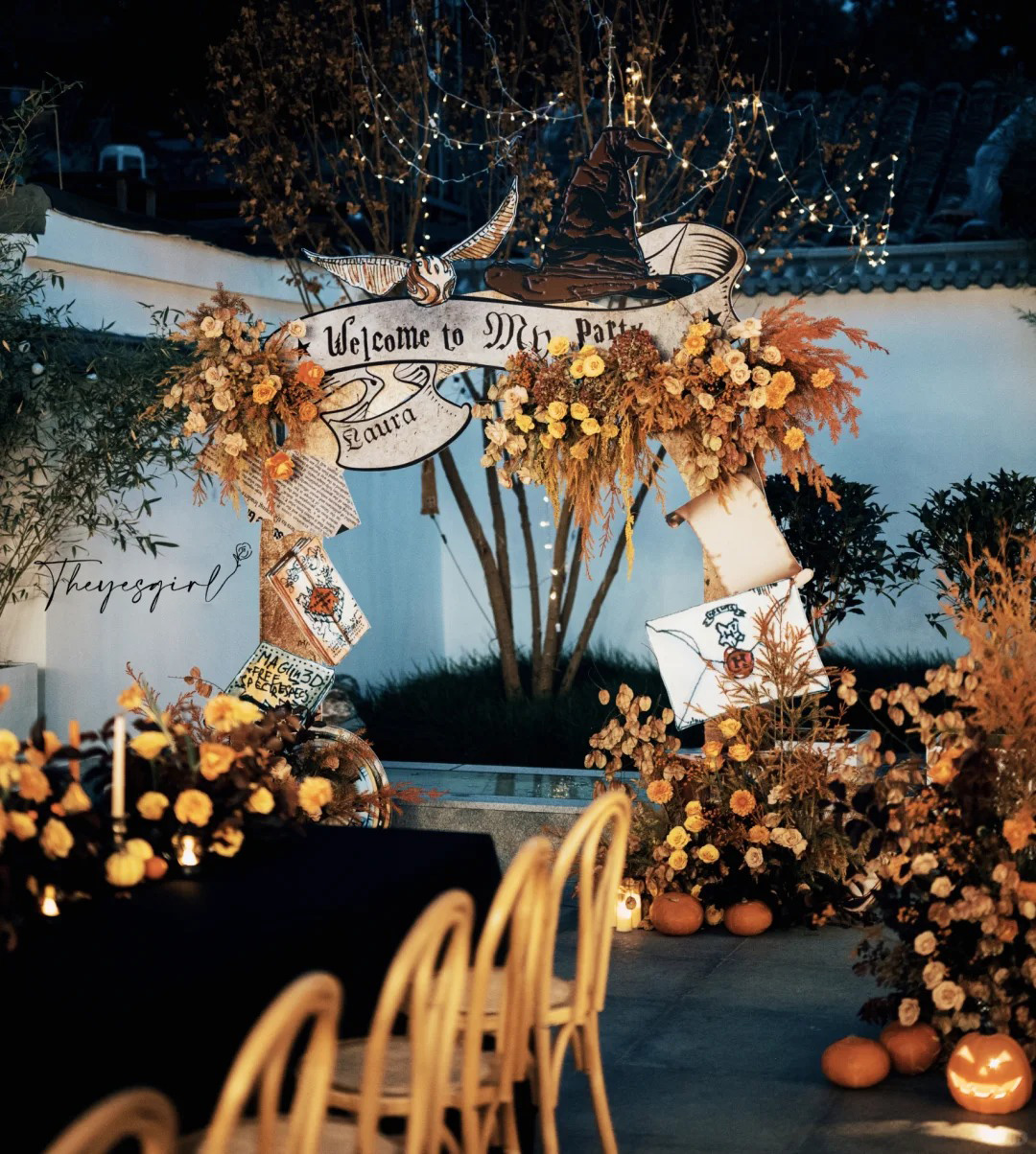 Trang trí sinh nhật chủ đề Mùa Thu Hà Nội