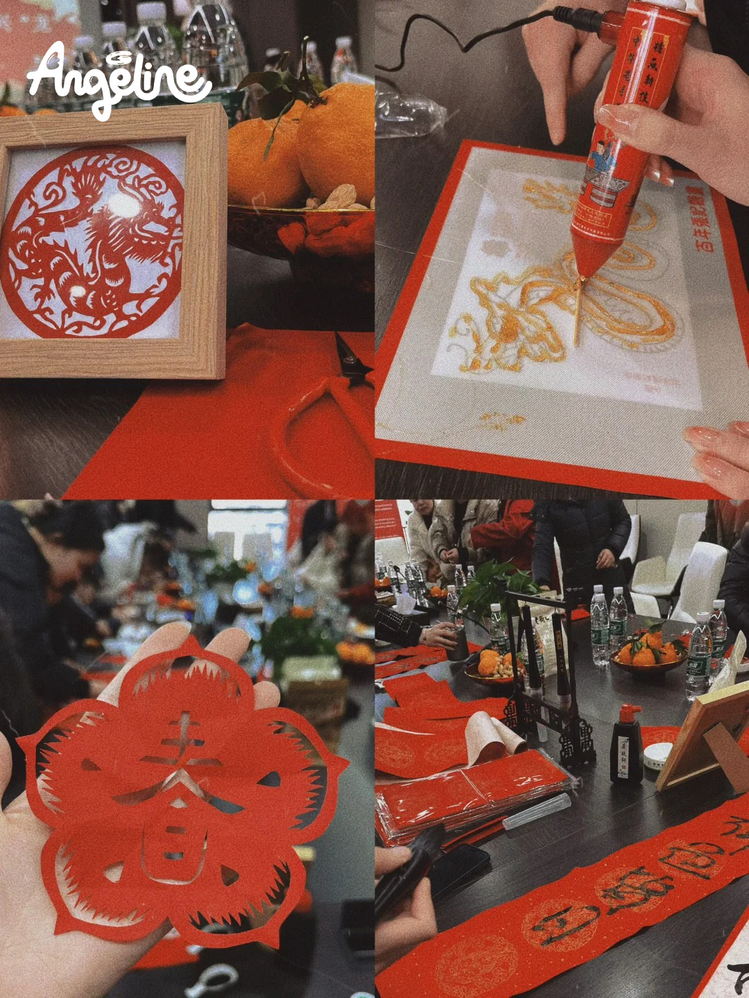 Tranh tết treo ở văn phòng