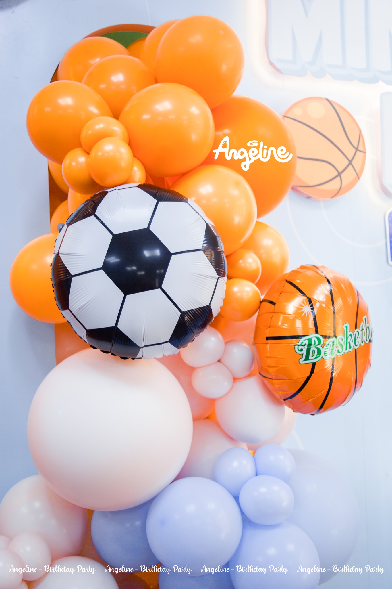 Trang trí bóng bay chủ đề sports balls