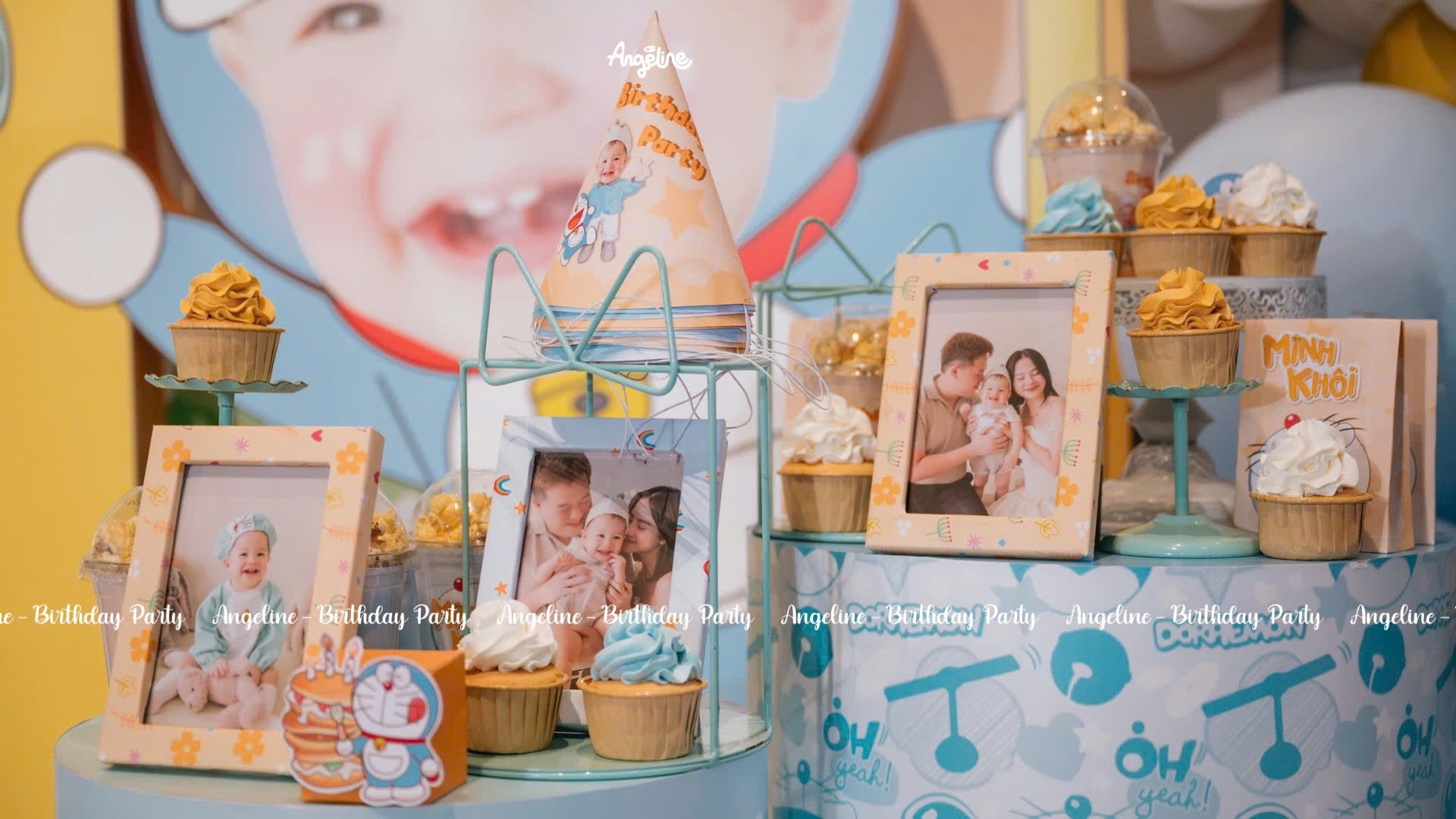 Trang trí thôi nôi chủ đề Doremon