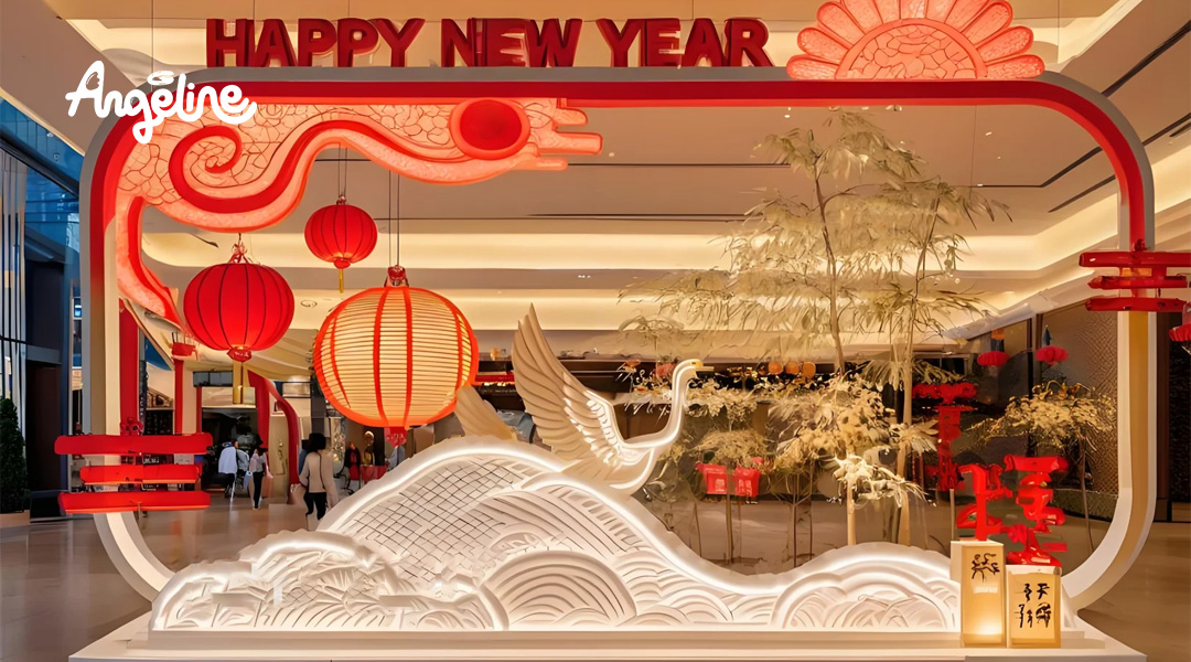 Đơn Vị Trang Trí Tết Chuyên Nghiệp Năm 2025 Trang trí Tết cho trung tâm thương mại